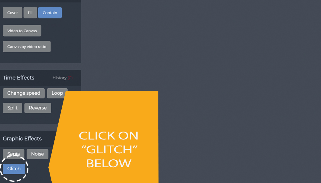 How to add glitch effect to videos