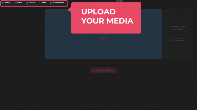 Upload your media