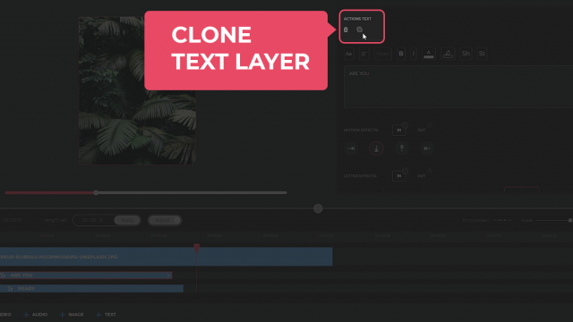 Clone text layer