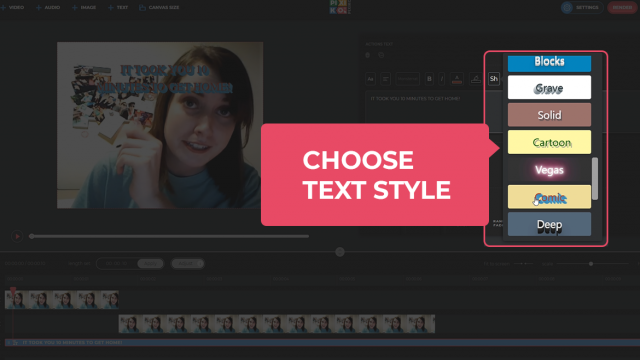 Choose text style