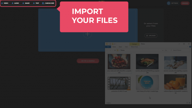 Import your media
