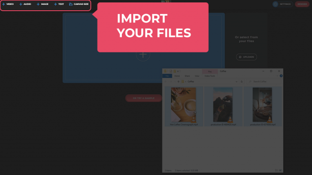 Import your files