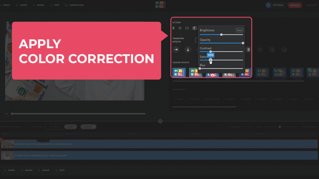 Apply color correction
