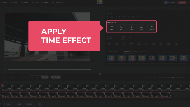 Apply time effect