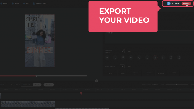 Export your video Export your video