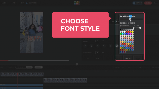 Choose font style Choose font style